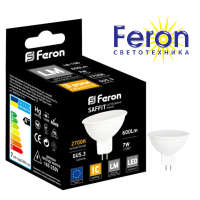 Светодиодная лампа Feron MR-16 7w 600lm 2700k 